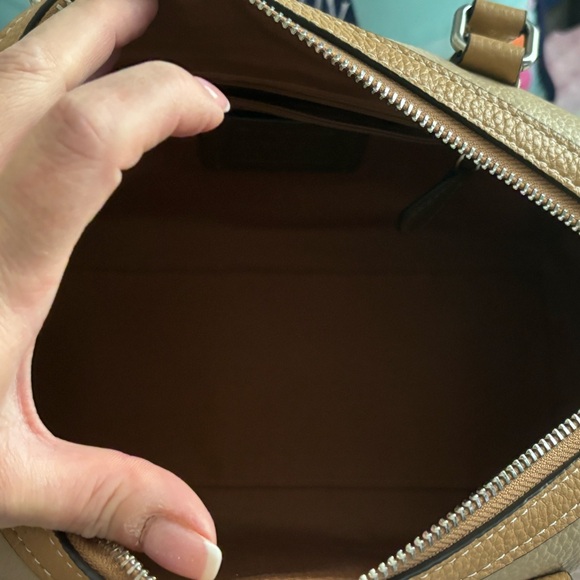 NWT Coach Rowan Satchel - Sandy Beige Colorblock - Picture 8 of 11